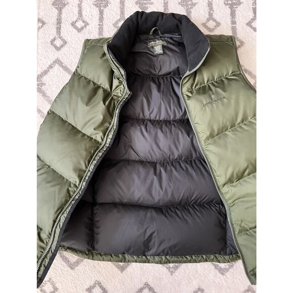 EDDIE BAUER Green Premium Quality Goose Down EB700 Zipper Puffer Vest - Picture 15 of 16